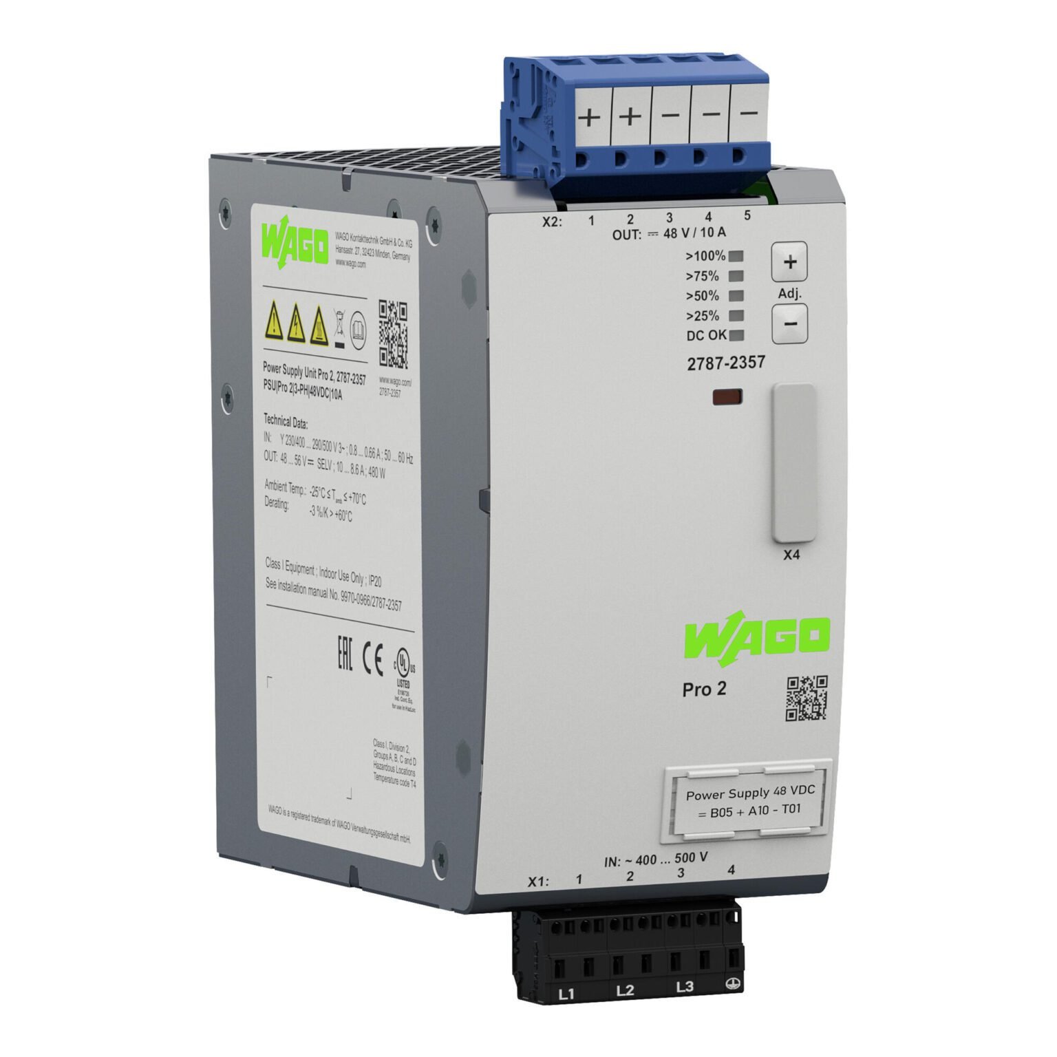 Bộ nguồn 24V DC | 10 A | Pro 2 |  2787-2357 | Wago