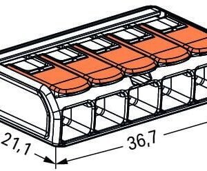 đầu nối nhanh 221-615