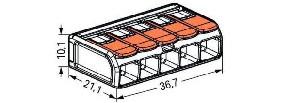 đầu nối nhanh 221-615