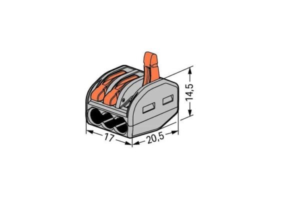 Đầu nối nhanh Wago 222-413