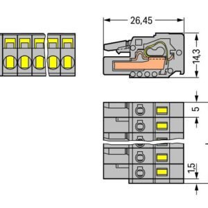 Đầu nối PCB Wago 231-102/026-000