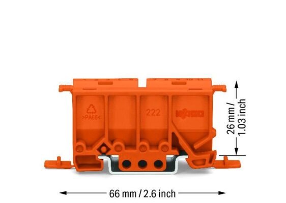 Đế lắp đặt Wago 222-500