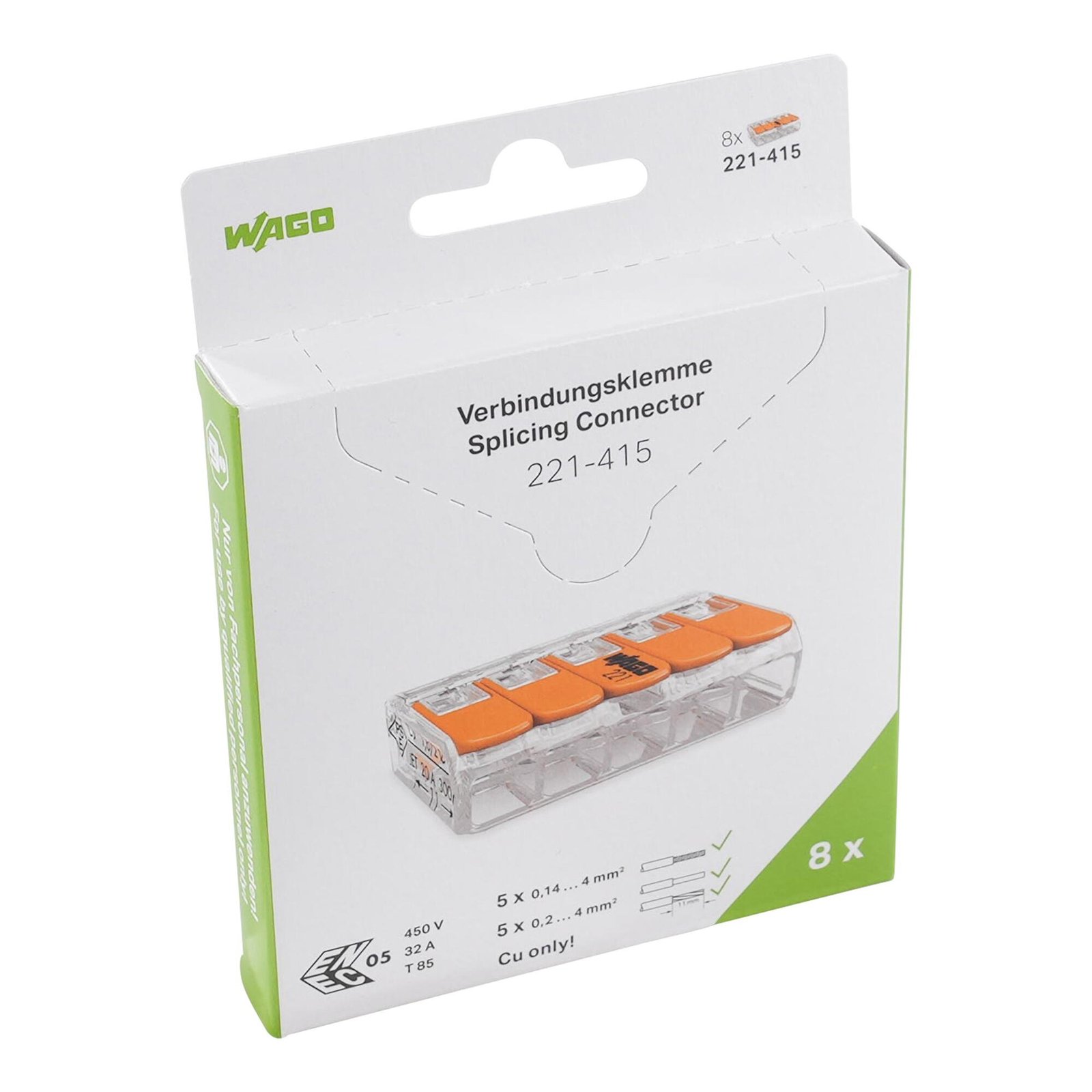 Đầu nối nhanh Wago 221-415/995-008 Đầu nối nhanh Wago 221-415/995-008