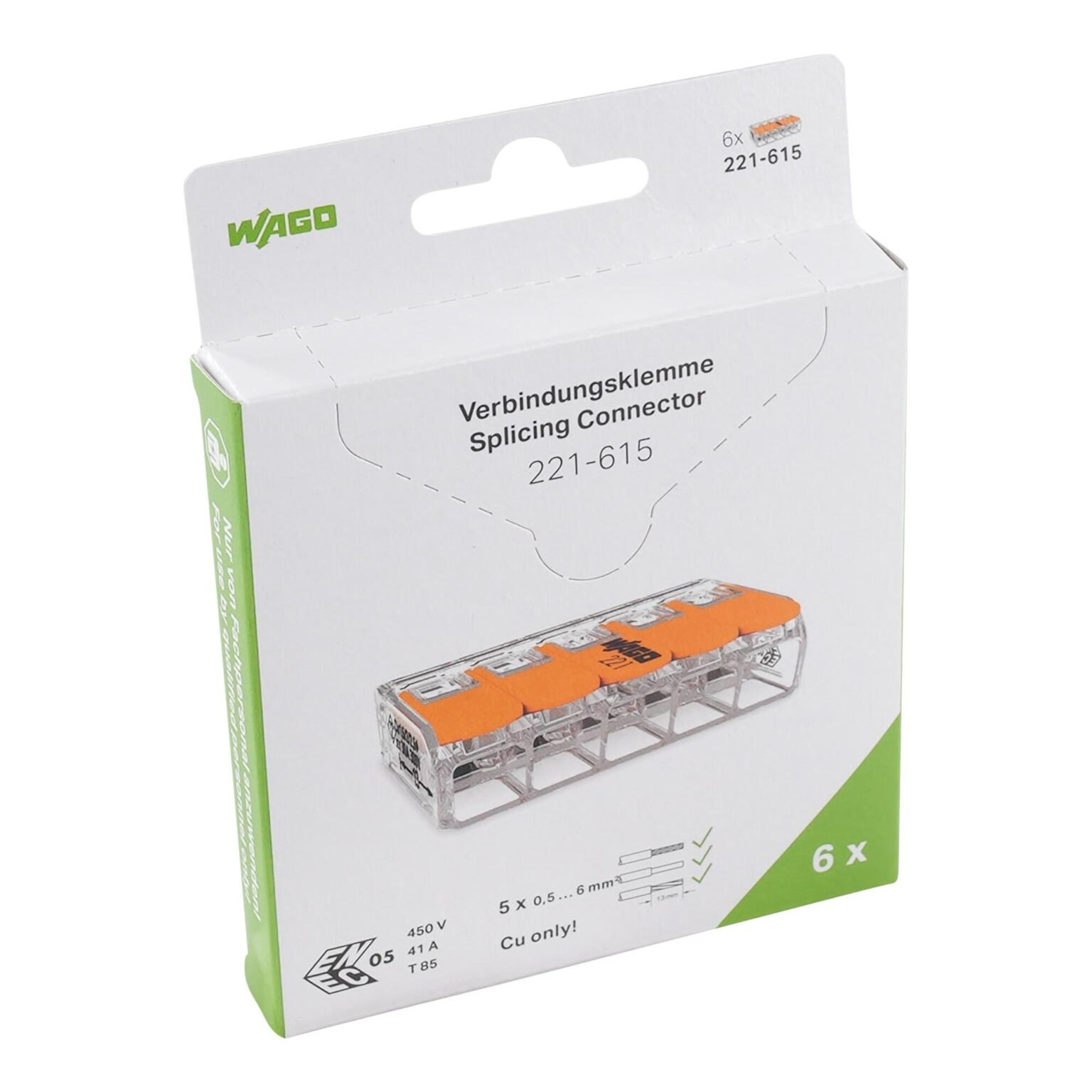 Đầu nối nhanh Wago 221-615/995-006