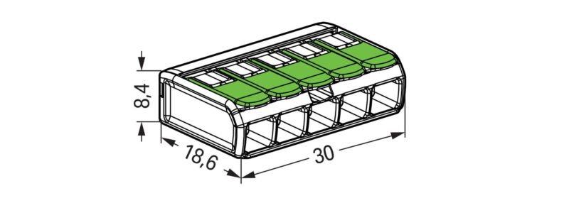 Đầu nối nhanh Wago 221-425 