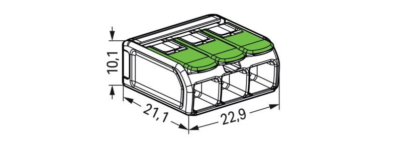 Đầu nối nhanh Wago 221-623
