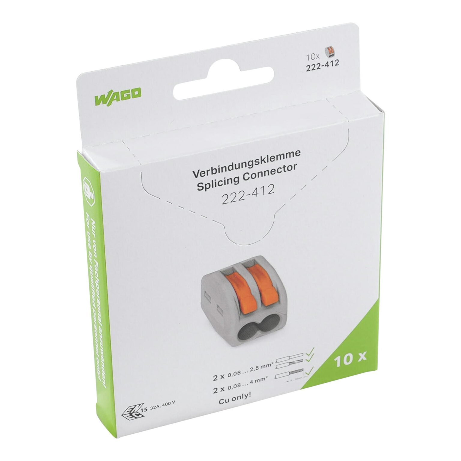 Đầu nối nhanh Wago 222-412/995-010