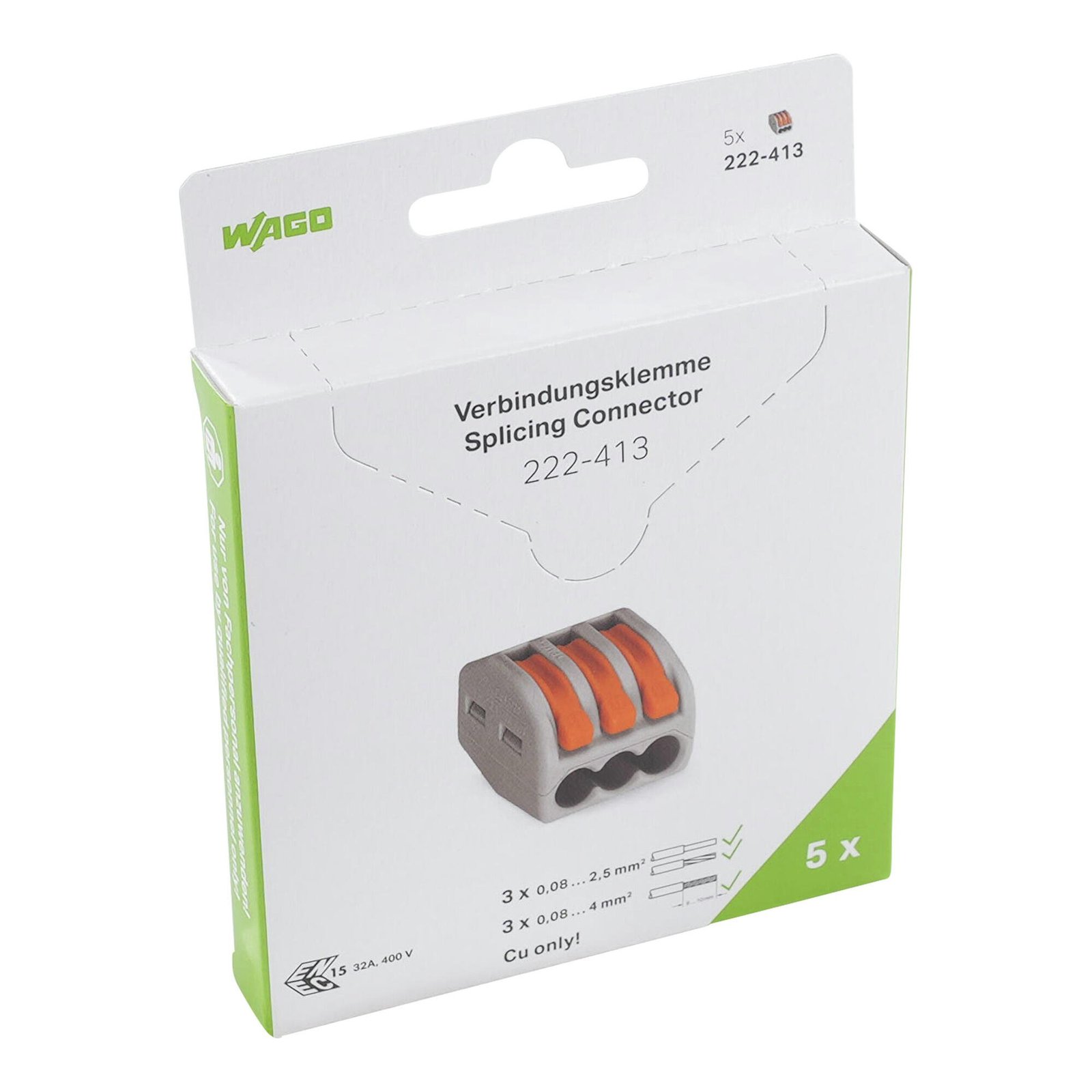 Đầu nối nhanh Wago 222-413/995-005 Đầu nối nhanh Wago 222-413/995-005