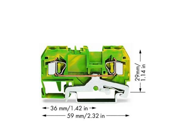Cầu đấu dây PE Wago 281-907 / 999-950