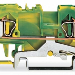 Cầu đấu dây PE Wago 281-657 ||  4-conductor ground terminal block Wago 281-657