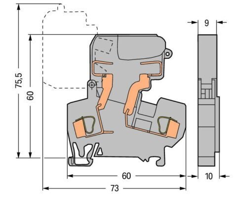 Cầu đấu dây Wago 281-613
