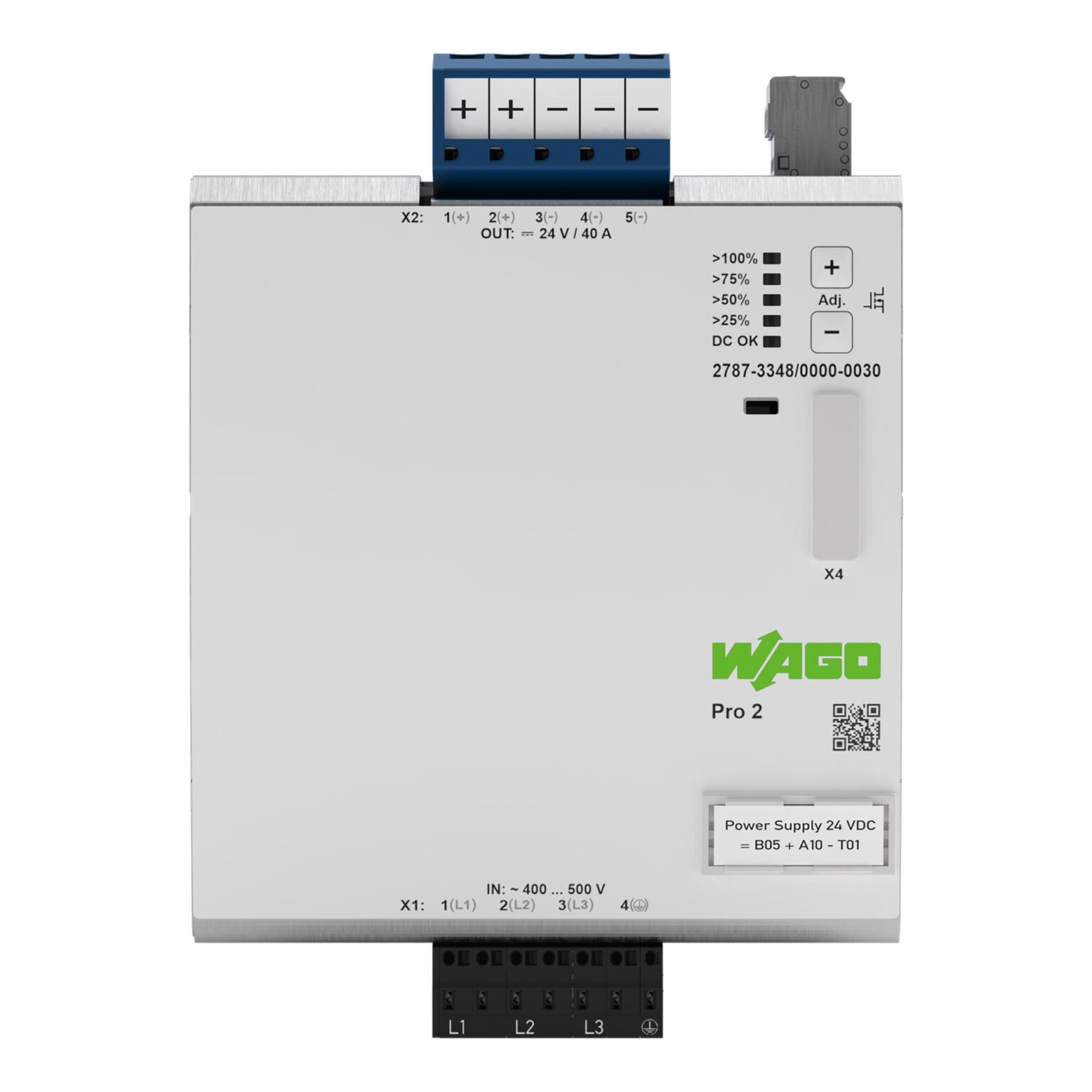 Bộ nguồn 24V DC | 40 A | Pro 2 | 2787-3348/000-030 | Wago