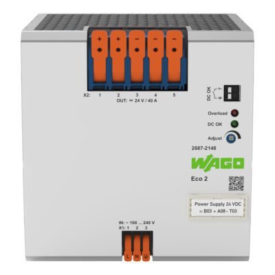 Bộ nguồn 24V DC –  40 A | 1 phase | 2687-2148 | Wago