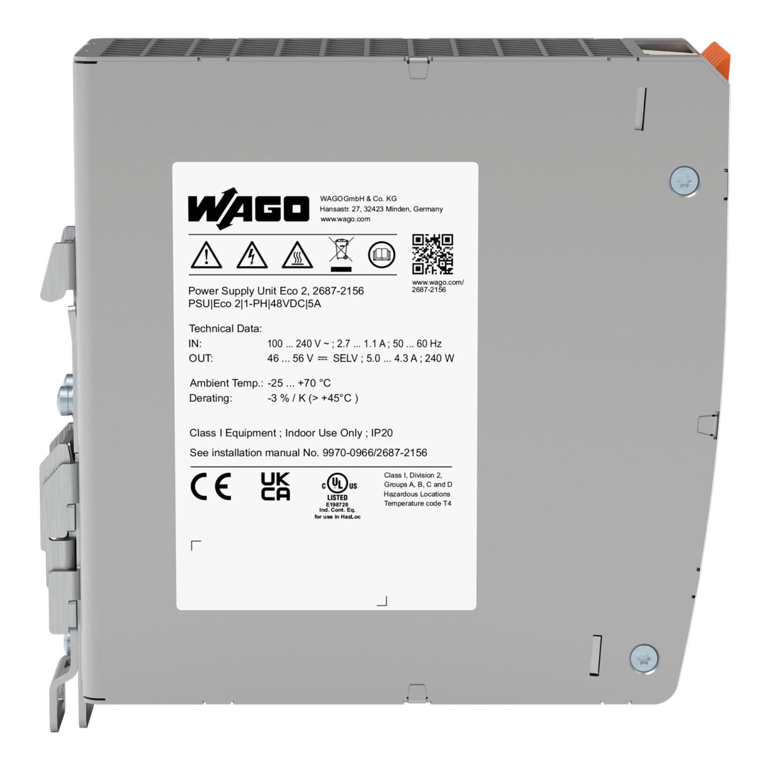Bộ nguồn 24V DC –  5A | 3 phase | 2687-2344 | Wago