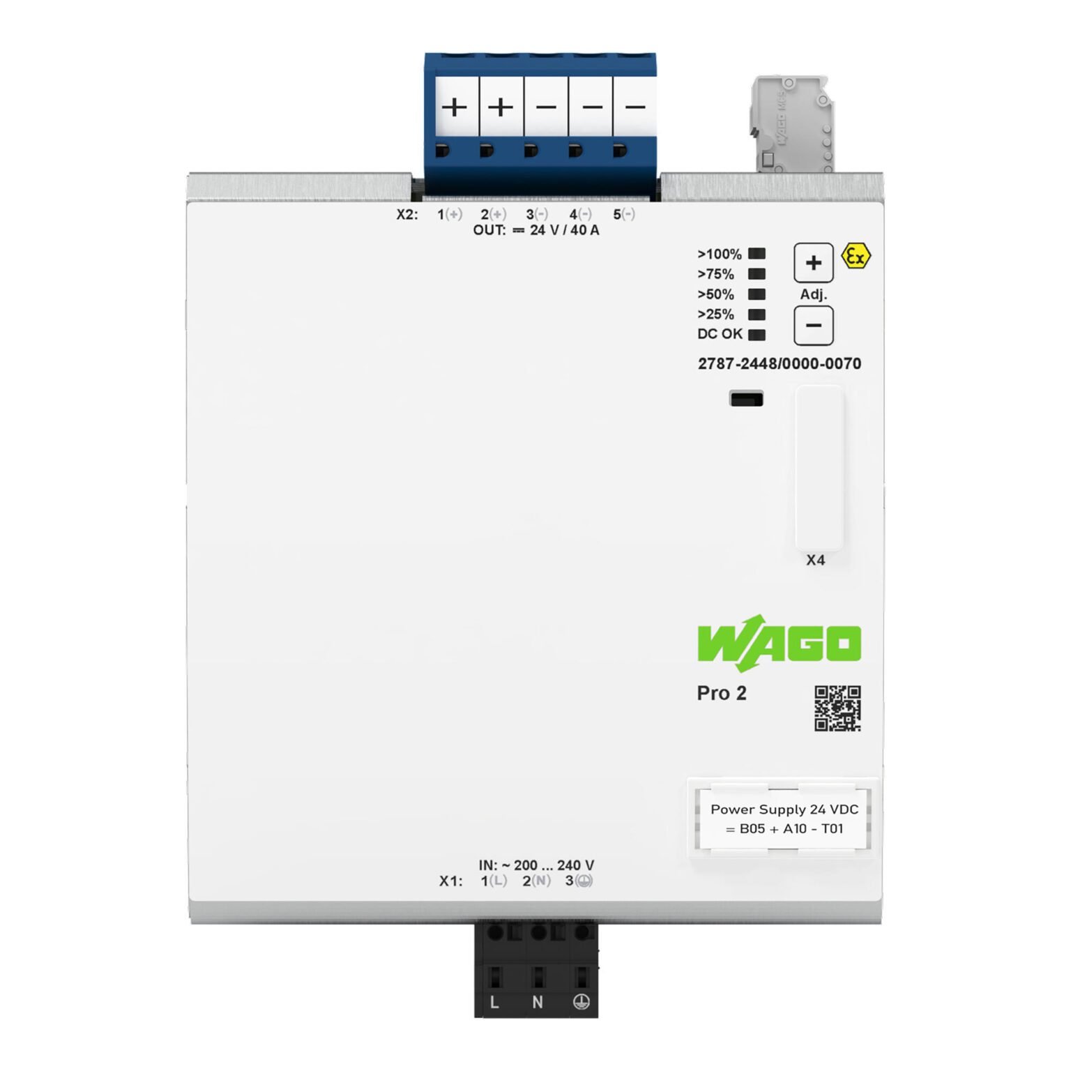 Bộ nguồn 24V DC | 40 A | Pro 2 | 2787-2448/000-070 | Wago