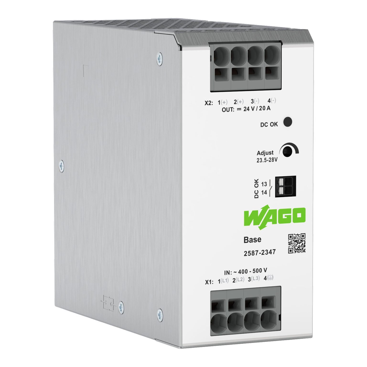 Bộ nguồn 24V DC – 3 Phase – 20A | 2587-2347 | Wago