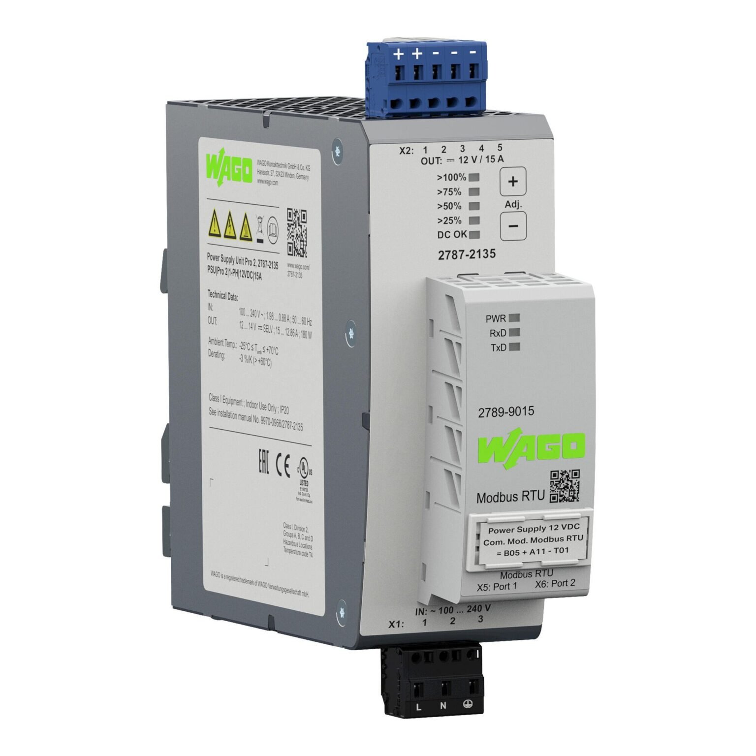 Bộ nguồn 24V DC | 15 A | Pro 2 | 2787-2135 | Wago