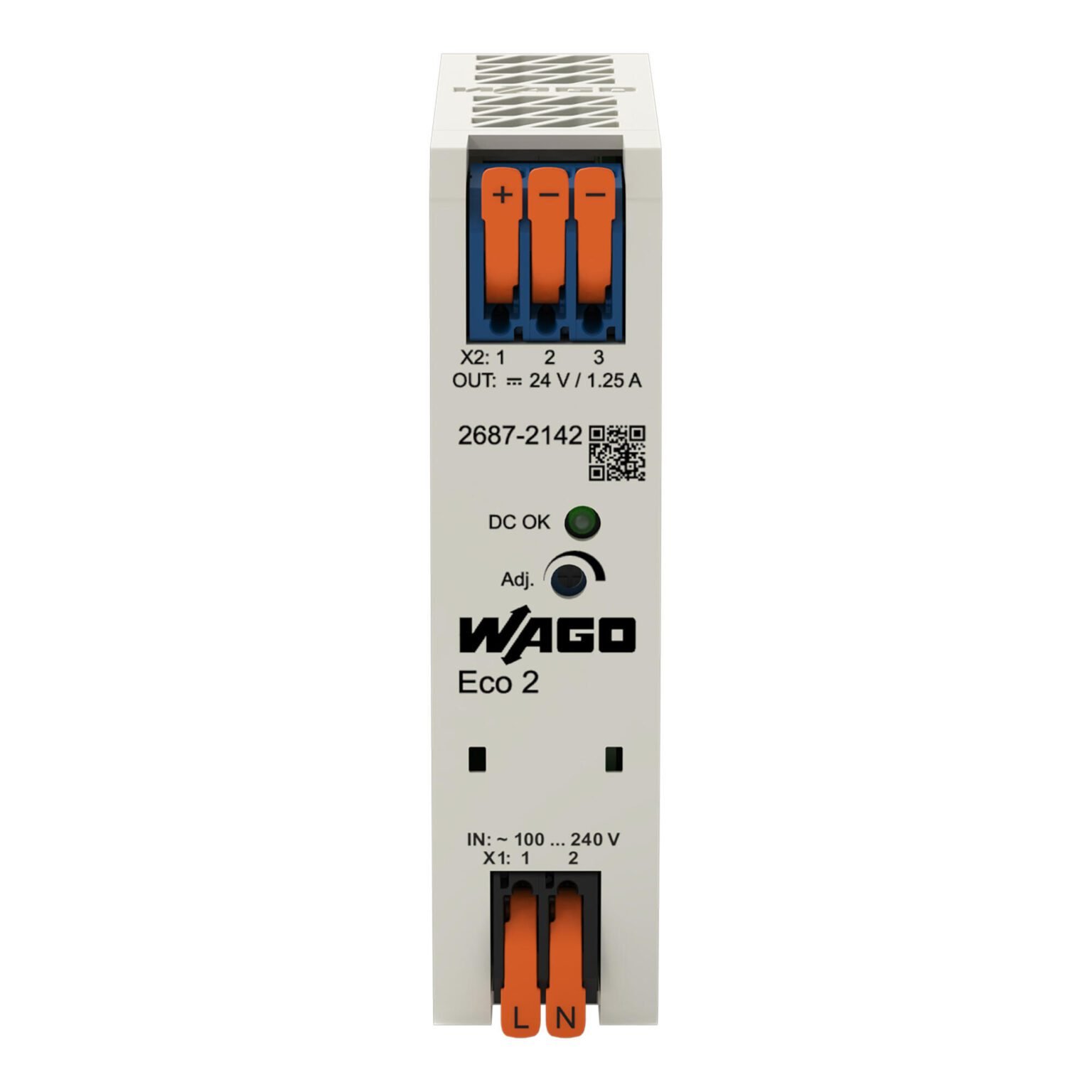 Bộ nguồn 24V DC –  1.25A | 1 phase | 2687-2142 | Wago
