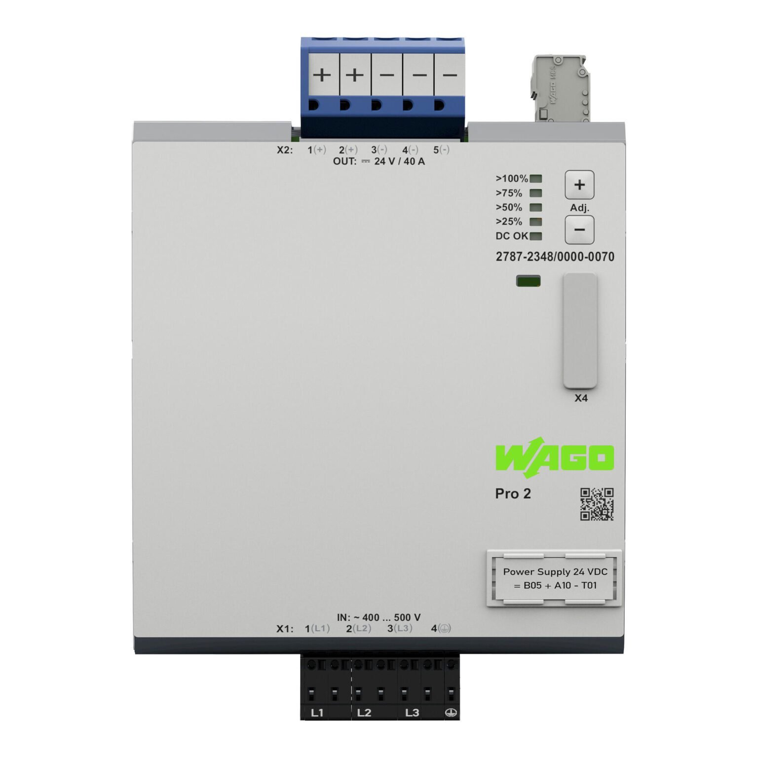 Bộ nguồn 24V DC | 40 A | Pro 2 | 2787-2348/000-070 | Wago