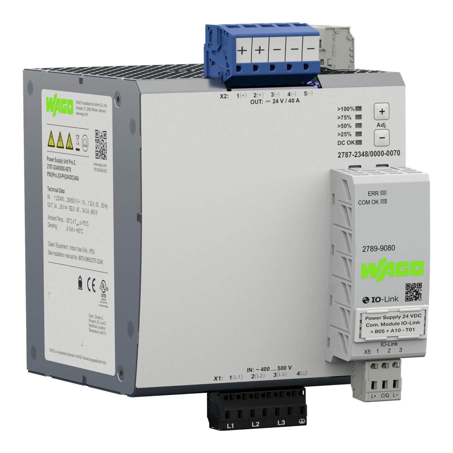 Bộ nguồn 24V DC | 40 A | Pro 2 | 2787-2348/000-070 | Wago